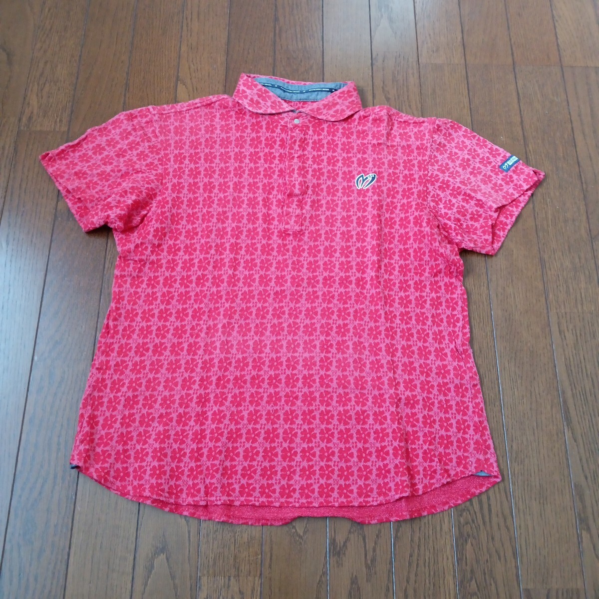 1498【中古】MASTER BUNNY EDITION マスターバニーエディション ゴルフウェア 半袖 ポロシャツ メンズ サイズ L(5)前左 右後肩ロゴ拍卖