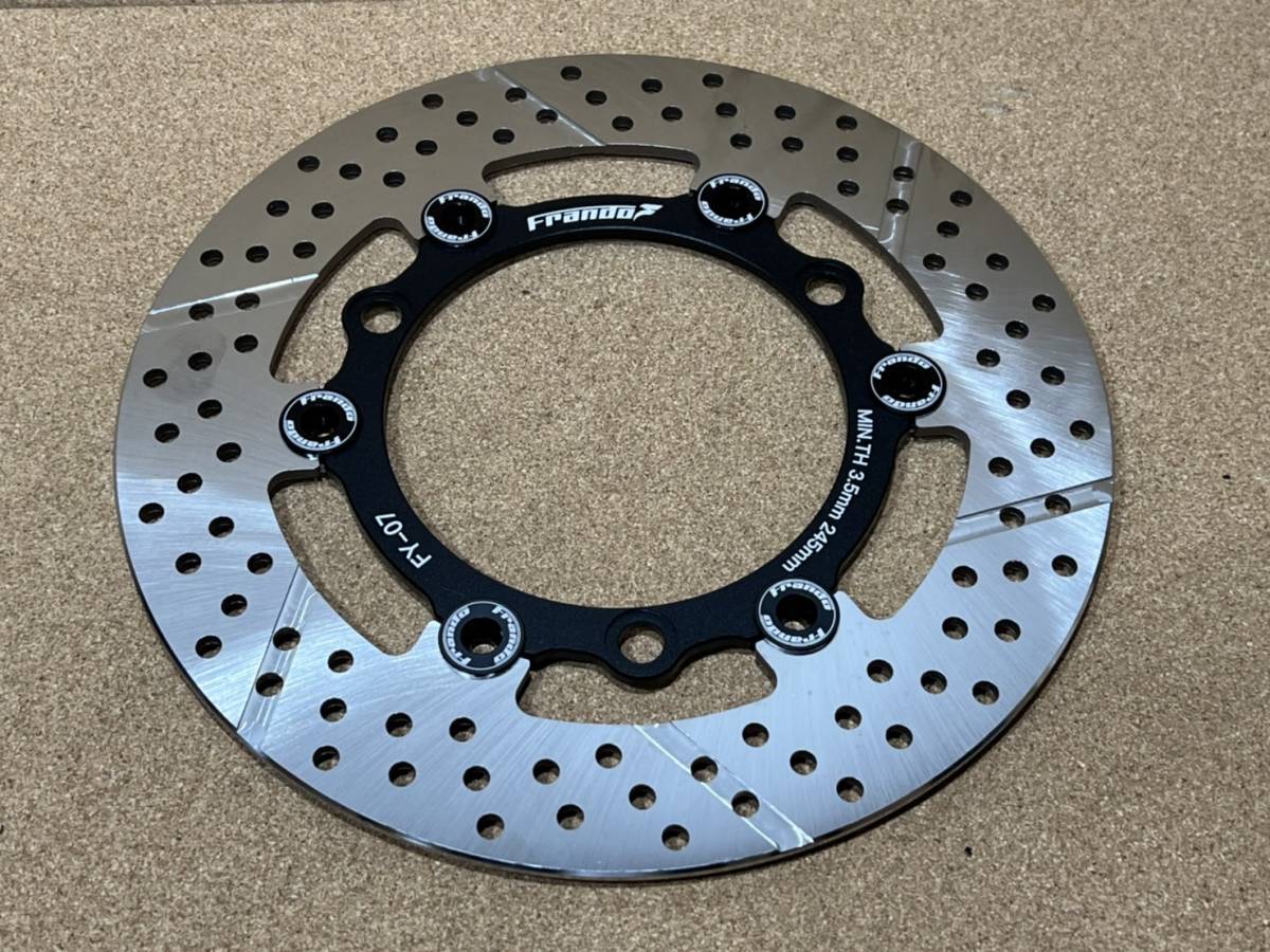 グリファス NMAX 【FRANDO】 245㎜ フロントブレーキディスク FY07 ブレーキローター 黒 ブラック シグナスグリファス フランド拍卖