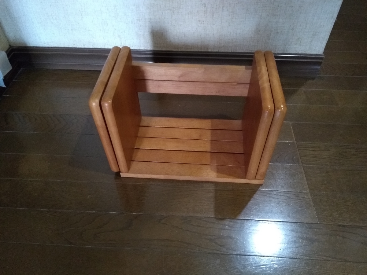 マガジンラック 伸び縮みします ミッドセンチュリー とてもしっかりした造りです拍卖