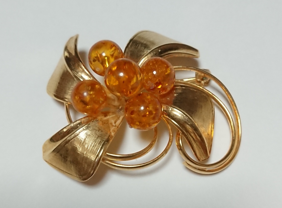 ∞琥珀 アンバー ブローチ ∞拍卖
