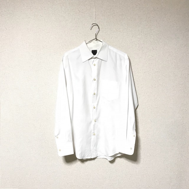 ★Calvin Klein カルバンクライン★メンズ 長袖 シャツ レギュラーカラー 白 ホワイト size L ワイシャツ拍卖