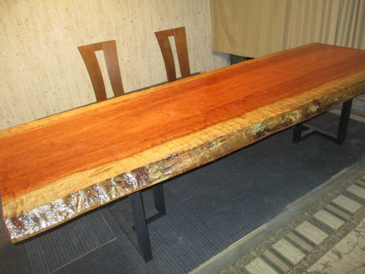 ##1296■ ブビンガ 一枚板 無垢 テーブル 板 ローテーブル  ダイニングテーブル  座卓 天板  無垢一枚板 デスク 豪華拍卖