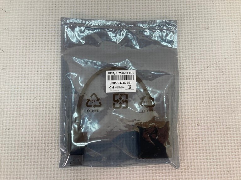 2524-O★HP DisplayPort to DVI SL 変換アダプタ★752660-001★未使用未開封品★送料185円(クリックポスト)拍卖
