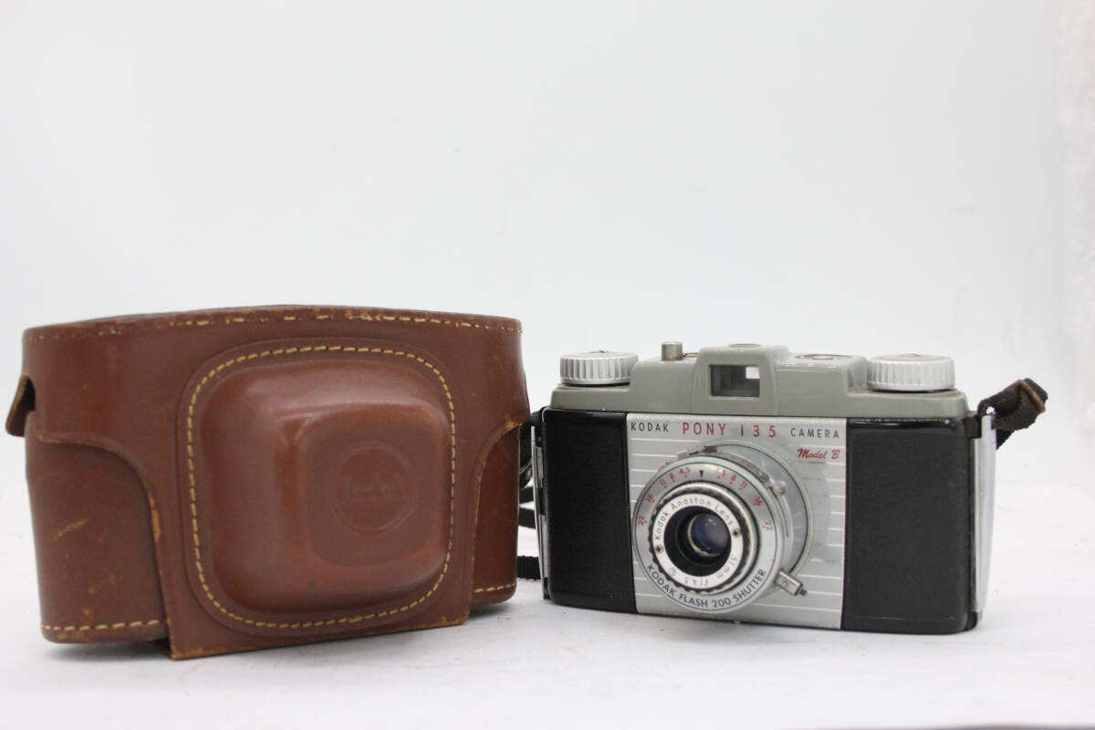 【訳あり品】 コダック Kodak PONY 135 Model B Anaston 51mm F4.5 ケース付き カメラ v5211拍卖