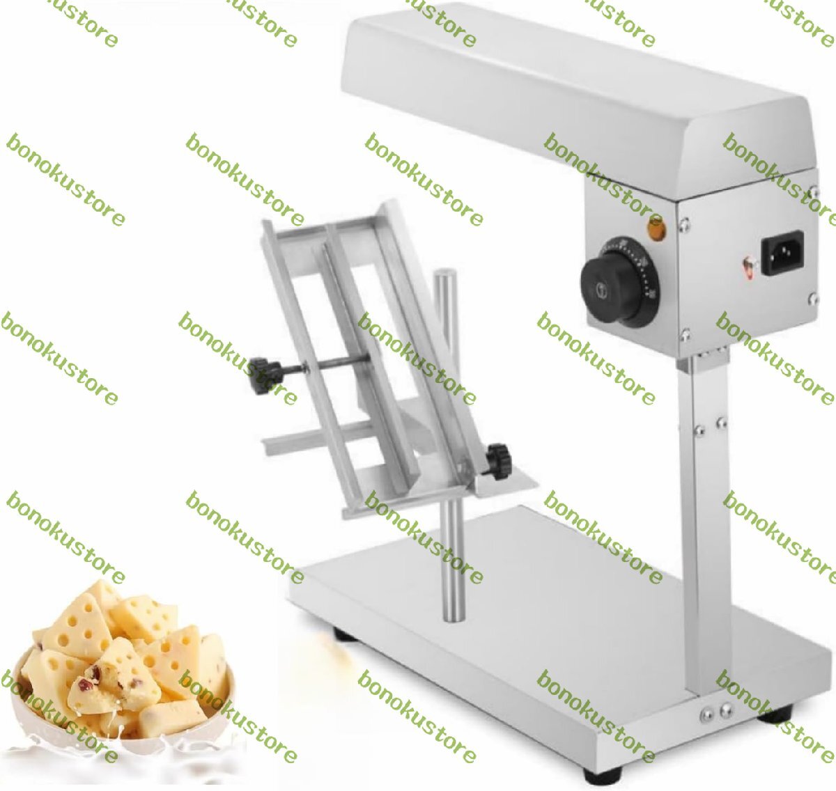 電気チーズメルター 急速加熱チーズメルター デスクトップホイールチーズチーズマシン 半円型チーズ加熱装置 20.5*36*40cm拍卖