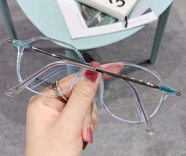 眼鏡 レディース メガネ めがね 伊達眼鏡 だてメガネ カラーレンズ ダサめがね ダサ眼鏡 丸めがね 丸眼鏡 ライトブルー 516 M11拍卖