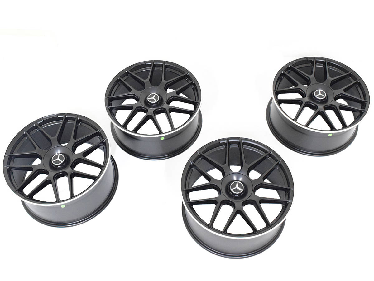 明日着 W205 W206 20インチ 8.5J 9.5J アルミ ホイール 1台分 マットブラック ET45 5H 112 C11M ベンツ Cクラス 即納 カスタム 足回り 部品拍卖