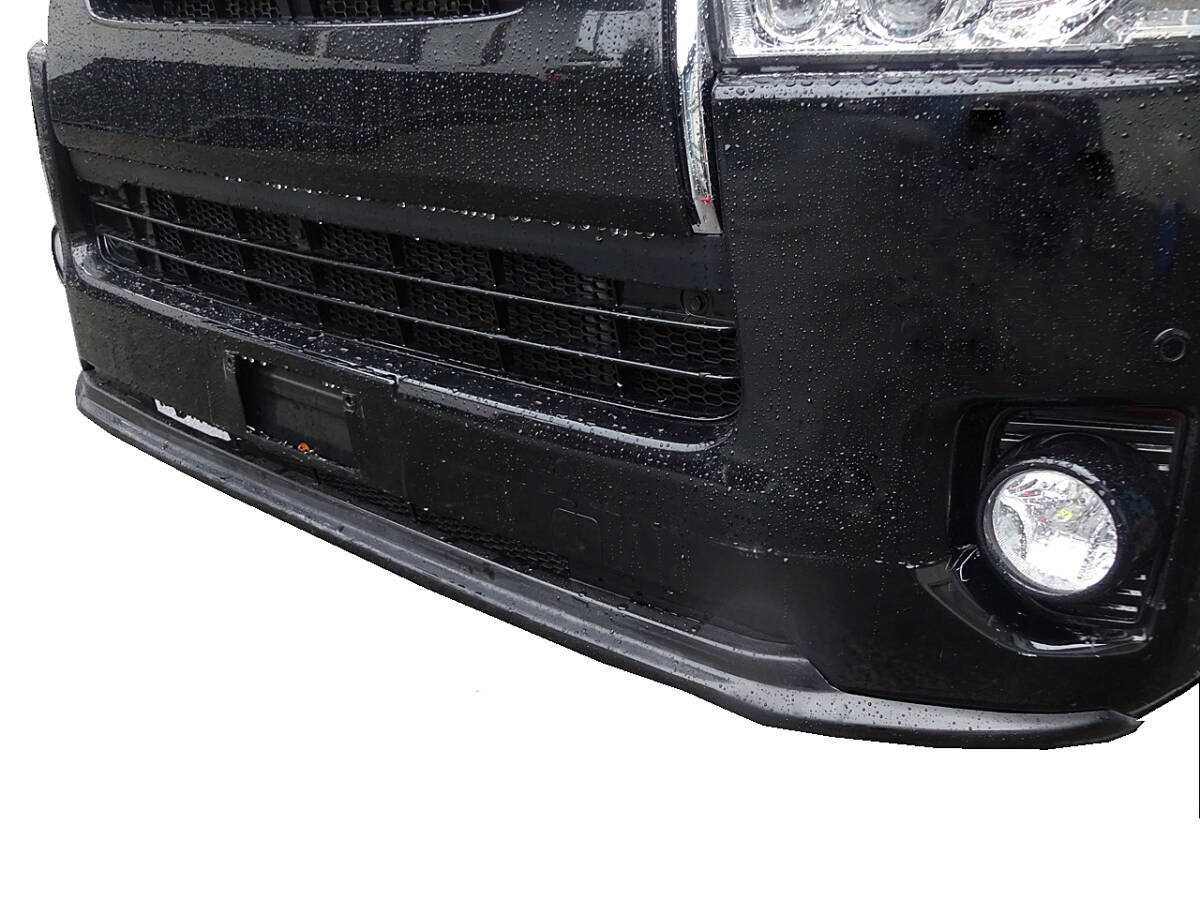 明日着 ハイエース 200系 4型 標準ボディ フロント リップ スポイラー FRP トヨタ HIACE 国内発送 即納 カスタム 外装 エアロ パーツ拍卖