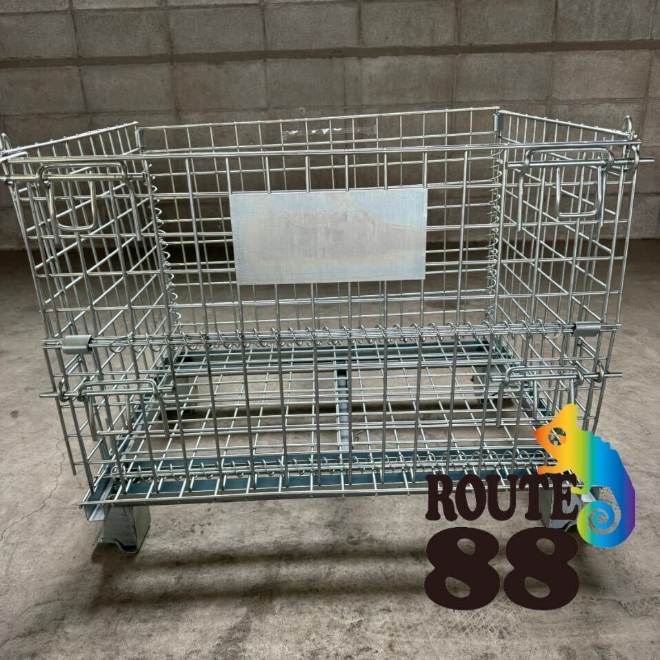 【奈良県葛城市発】【中古】メッシュパレット 800×600×500 30台セット 網パレット 鉄製 パレティーナ3拍卖