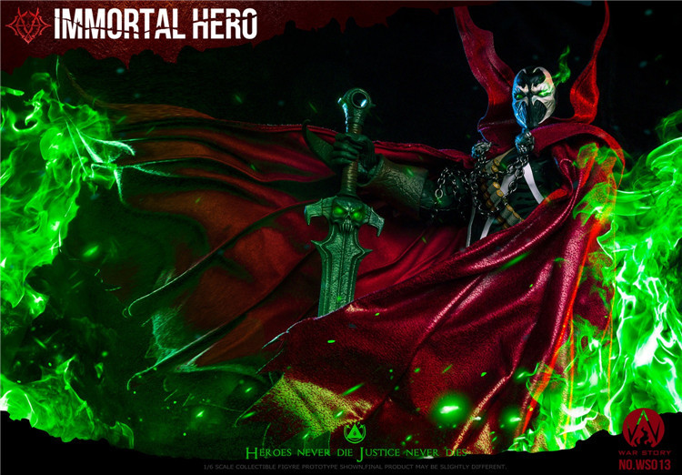 WAR STORY 1/6 スポーン IMMORTAL HERO 高さは44センチ 未開封新品 WS013 SPAWN アクションフィギュア 検) ホットトイズ拍卖
