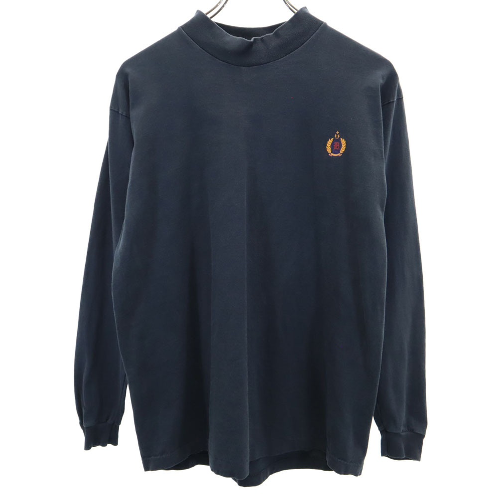 ビューグルボーイ 90s USA製 オールド 長袖 モックネック Tシャツ M ブラック BUGLE BOY ロンT シングルステッチ メンズ拍卖
