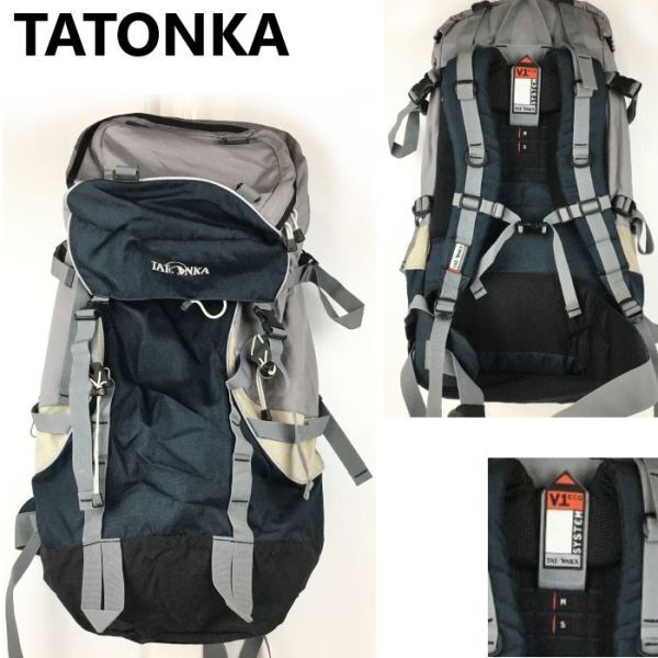 TATONKA/タトンカ★v1 ecosystem リュックサック/バックパック 黒×灰色 登山/アウトドア backpack bag 管NO.XB29-8拍卖