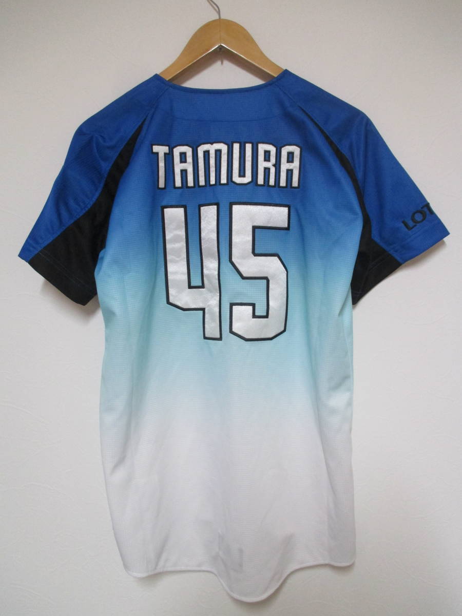 デサント 千葉ロッテマリーンズ #45 田村龍弘 マリンフェスタ ハイクオリティ ユニフォーム Mサイズ拍卖