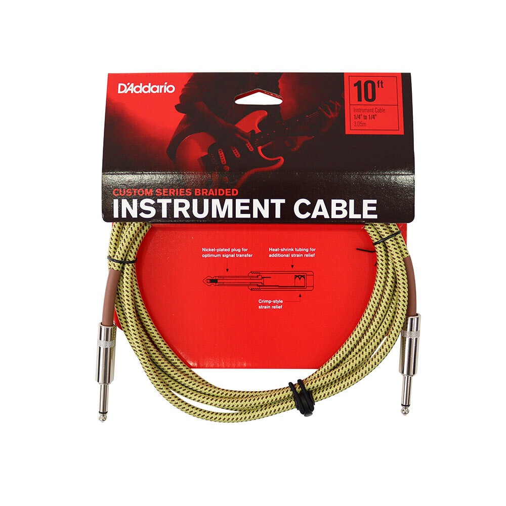 Planet Waves by D'Addario PW-BG-10TW/TW 3.0m SS 楽器用シールドケーブル拍卖