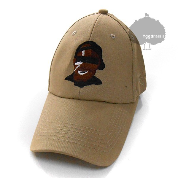 YGG★新品 HIPHOP 刺繍 キャップ 帽子 ベースボール 薄茶 ライトブラウン ベージュ系 男女兼用 kanye west拍卖