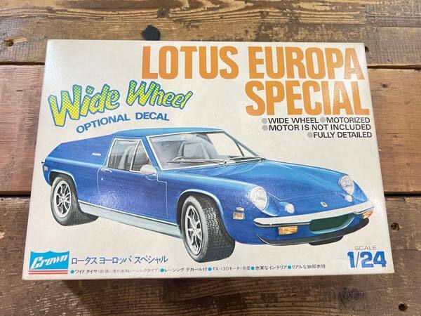 B57 CROWN クラウンモデル 当時物 未組立 1/24 スケール LOTUS EUROPA SPECIAL ロータス ヨーロッパ スペシャル プラモデル レーシングカー拍卖
