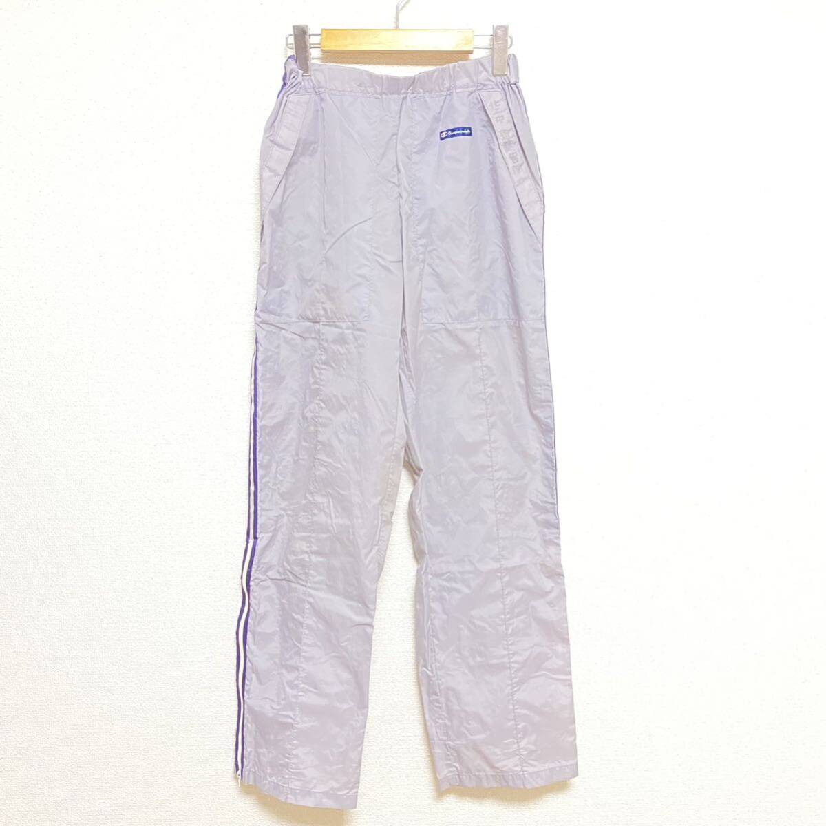 日本製◎【Champion】チャンピオン ナイロンパンツ シャカパン スポーツ トレーニング センター サイド ライン メンズ サイズL/Y14599vv拍卖