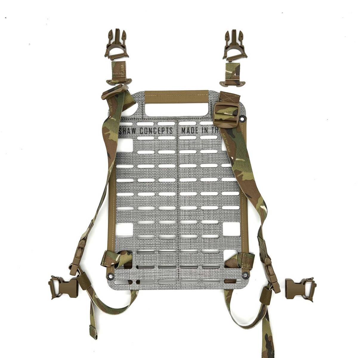 送料無料 実物 Shaw Concepts Plate Carrier Panel プレートキャリアパネル マルチカム ショーコンセプト アサルト MOLLE バックパネル拍卖