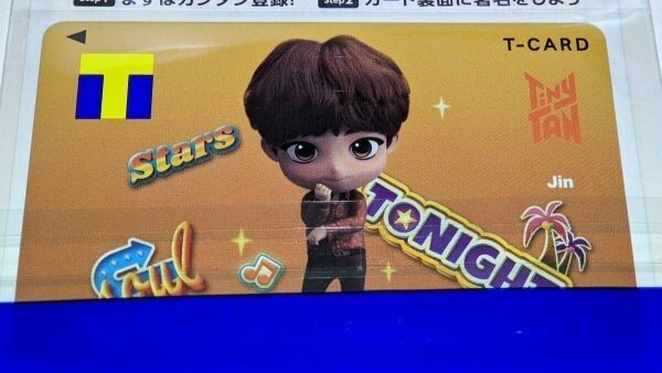 匿名配送 Vポイントカード BTS 防弾少年団 TinyTAN RJ JIN ジン キム・ソクジン 新品 未登録 Tカード拍卖