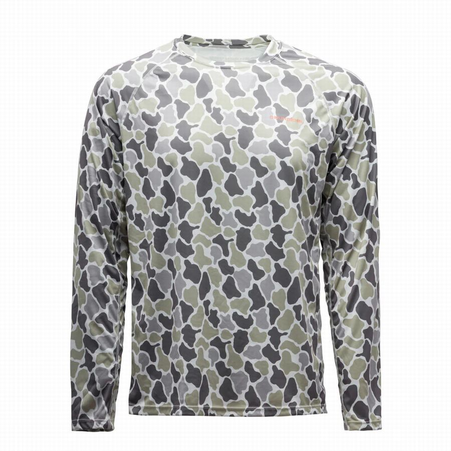 Grundens Solstrale Crew Shirt S UPF 50 グルンデン ソルストラーレ クルー Tシャツ フーディー パーカー simms huk拍卖