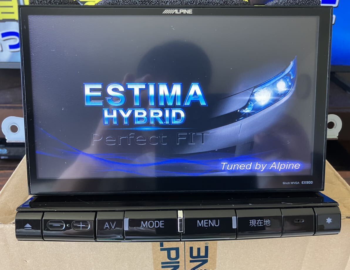 【2016年版】アルパイン EX900 エスティマ ハイブリッド 20後期 専用パーフェクトフィット 新品GPS内蔵地デジアンテナ ステリモ 取扱説明書拍卖
