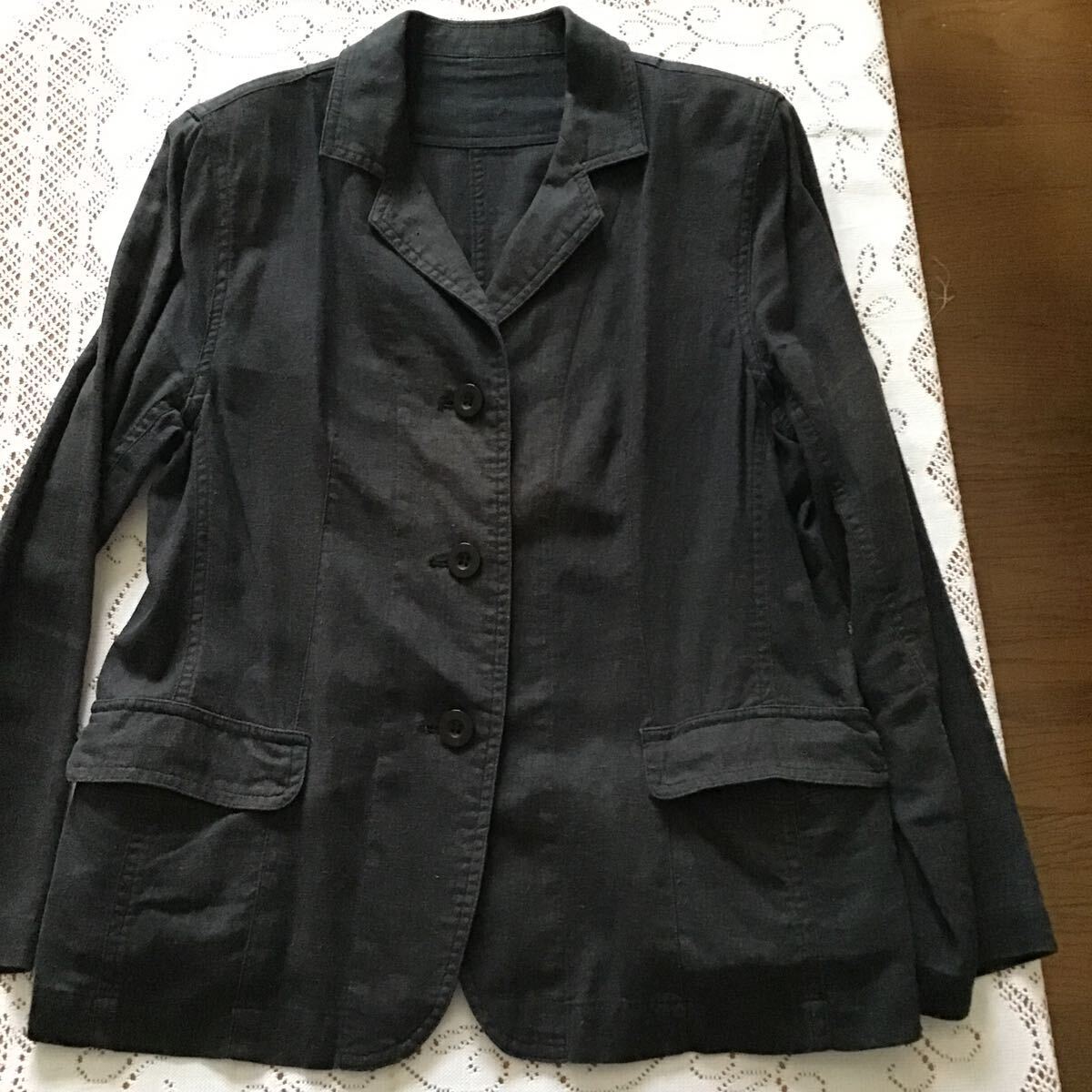 テーラードジャケット ジャケット 長袖 ジャケット 紺色 サイズ9拍卖