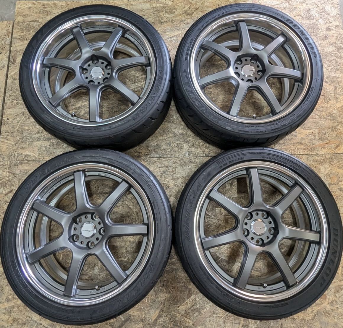 【希少!】WORK エモーション T7R 2P 19インチ 8.5J+40 9.5J+55 PCD114.3 5穴 5H カムリ アリスト スカイライン RX-8 レクサス クラウン拍卖