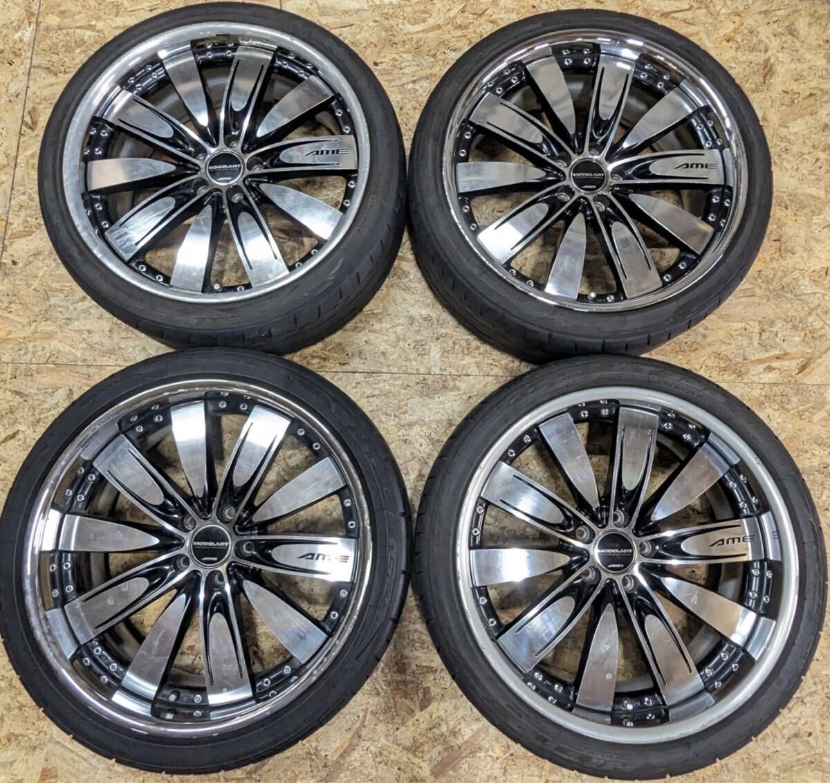 【希少!】AME MODELART モデラート 20インチ 8.5J+34 +14 PCD114.3 5穴 5H アルファード ヴェルファイア ハリアー rav4 クラウン拍卖