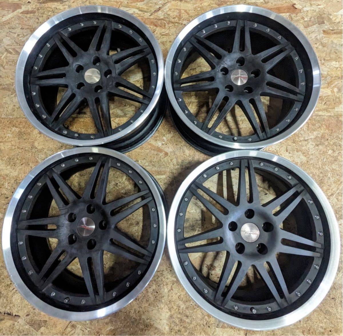 【希少!】HYPER FORGED HF102R ハイパーフォージド 19インチ 8.5J+36 9.5J+45 PCD114.3 5穴 5H クラウン マークX カムリ レクサス拍卖