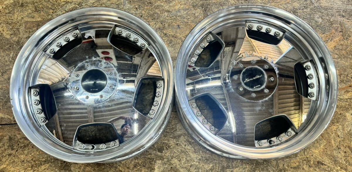 【希少!】WORK ユーロライン DH 20インチ 8.5J+43 PCD114.3 5穴 5H 絶版 当時物 深リム クラウン マークX ソアラ アルファード拍卖