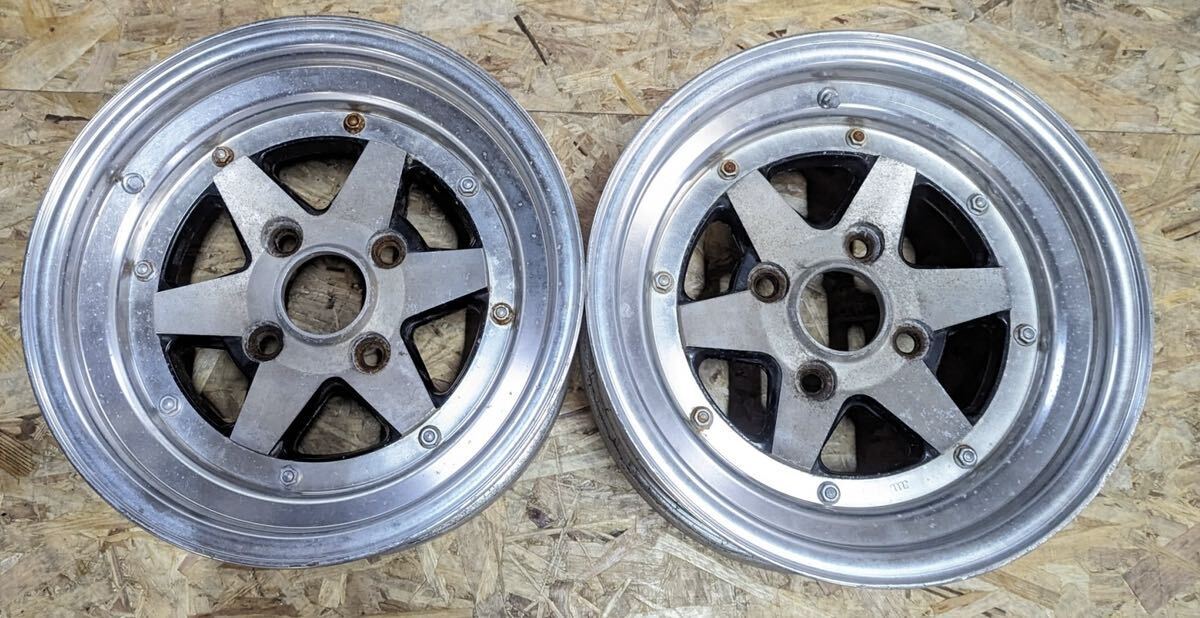 【希少!】ロンシャン XR-4 14インチ 7.5J+6 PCD114.3 4穴 4H AE86 旧車 深リム S13 シルビア拍卖