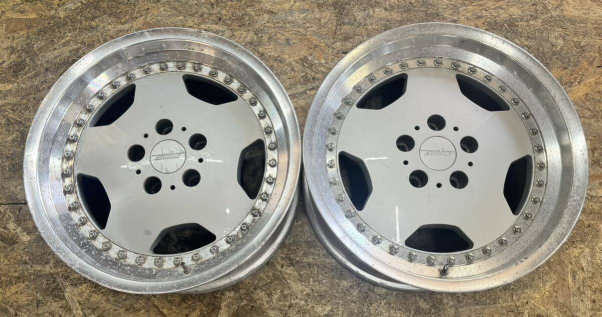 【希少!】ZAUBER ザウバー ディッシュ 17インチ 9J+40? PCD114.3 5穴 5H 絶版 当時物 シルビア スカイライン ローレル クラウン拍卖