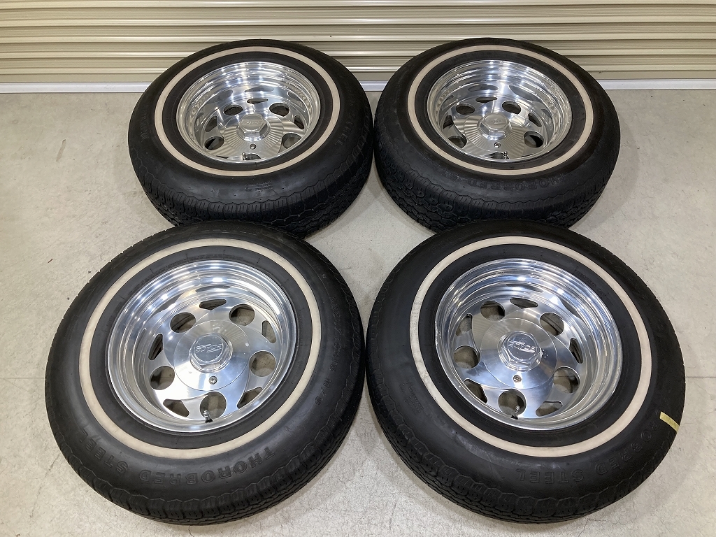 BOYDS ボイド 深リム 15インチ 8J -19 PCD127 5H Dayton THOROBRED STTEEL P235/75R15 4本 アストロ サバーバン (H1525)拍卖