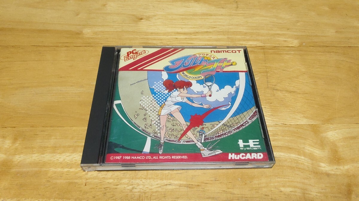 ★PCE「プロテニス ワールドコート(PRO TENNIS WORLD COURT)」ケース・取説付き/namcot/PC ENGINE/PCエンジン/SPT/スポーツ/レトロゲーム★拍卖