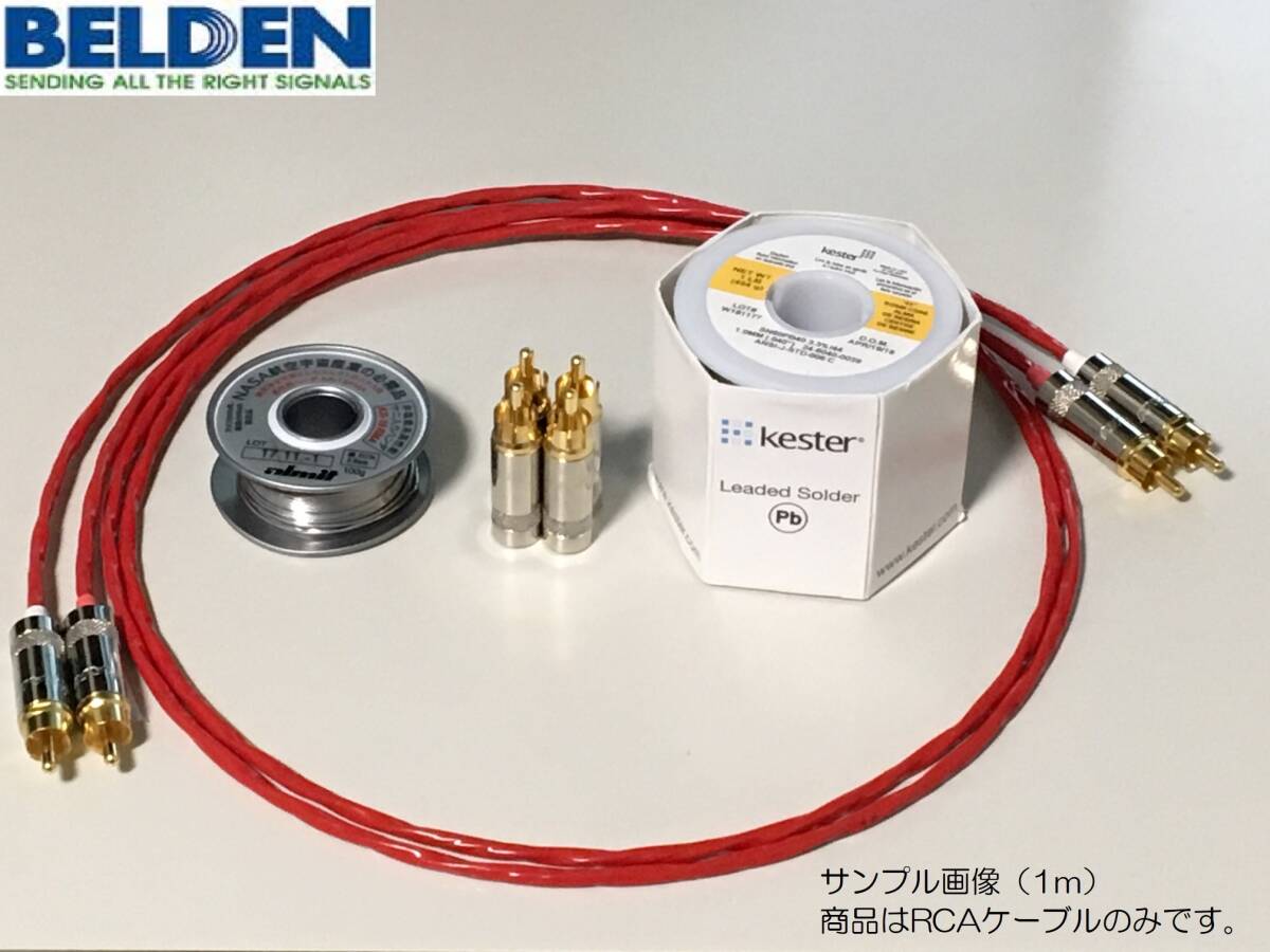 《0.4m×2本 ベルデンRCAケーブル》 BELDEN 88760 / REAN NYS352G or REAN NYS352BG 拍卖