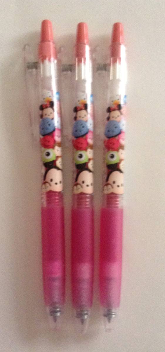 ジェル ボールペン ♪パイロット ジュース 3本 ♪ディズニー♪ツムツム♪サンスター♪0.5拍卖