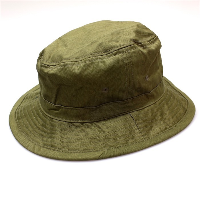 新品未使用品 HBTコットン バケットハット メンズL~XLサイズ相当 内周約59cm前後 カーキグリーン 帽子 HAT ミリタリー ワーク goods-bhcn拍卖