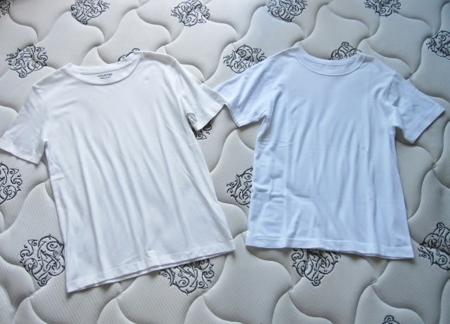 トップス 白COLOR TEE REGULAR FIT CREW NECK S ブランド GU コットン100%ホワイト 半袖 グンゼシャツ M Tシャツ2枚セット拍卖