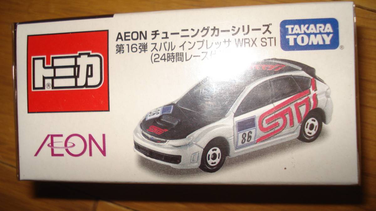 新品 イオン第16弾 トミカ スバル インプレッサ WRX STI 24時間レース仕様拍卖
