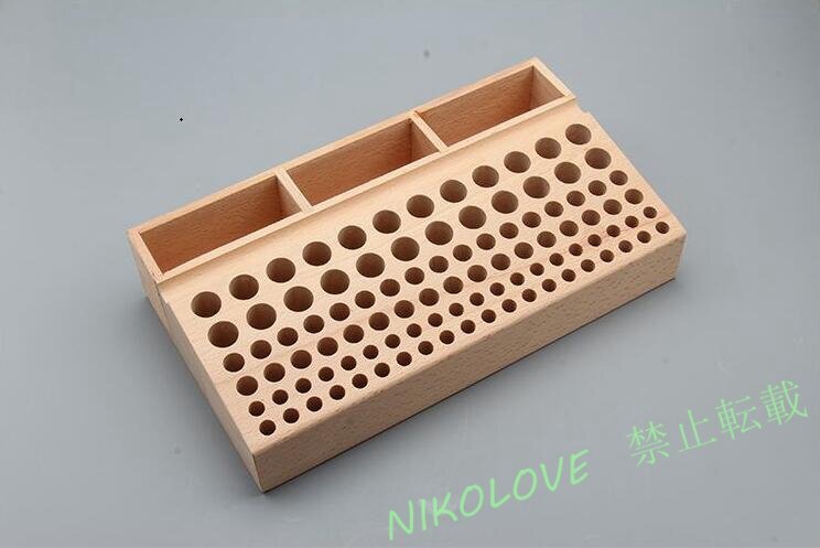 新品98穴 レザークラフト ツール 収納 ラック スタンド ホルダー レザーパンチ 工具 DIY 革細工 整理 LC345拍卖