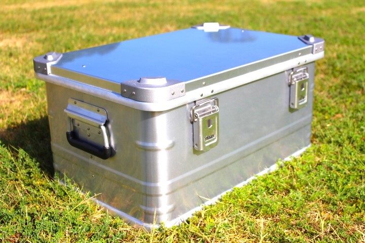 GENERIC OUTDOOR スタッキング アルミコンテナボックス 49L ガレージ収納 コンテナボックス キャンプギア収納箱 トランクボックス 3拍卖