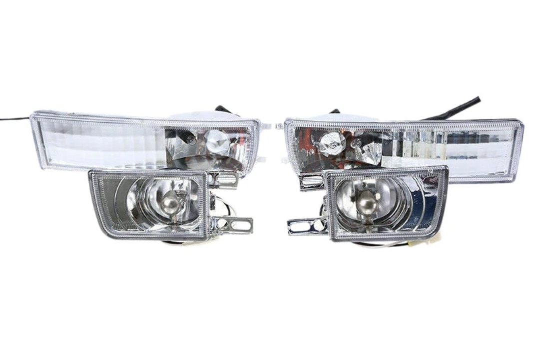 ④フォルクスワーゲン ゴルフ3/ジェッタ3 フロントバンパーフォグランプ クリアレンズ フォグライト 4ピース GOLFⅢ/ジェッタⅢ拍卖