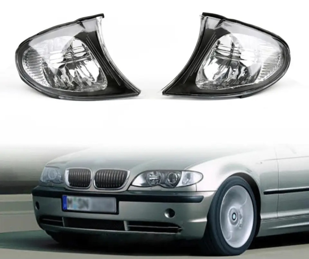 ②BMW E46 3シリーズ 320i 325i 330i 後期 2002-2004y セダン・ツーリング コーナーランプ ウィンカー クロームインナー カスタム 交換拍卖