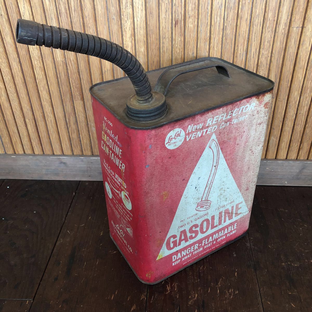 ★希少★ビンテージ ガソリン 携行缶 50s 60s 70s レトロ アンティーク アメリカ アメリカン雑貨 ガレージ ダイナー 世田谷 インテリア USA拍卖