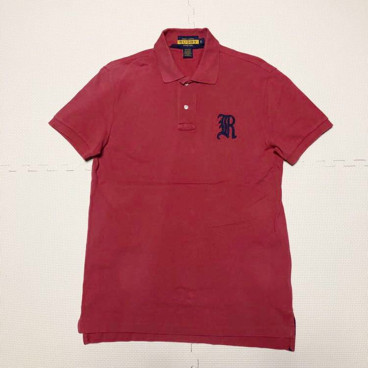 Ralph Lauren ラルフローレン RUGBY ラグビー ポロシャツ S ボルドー系拍卖