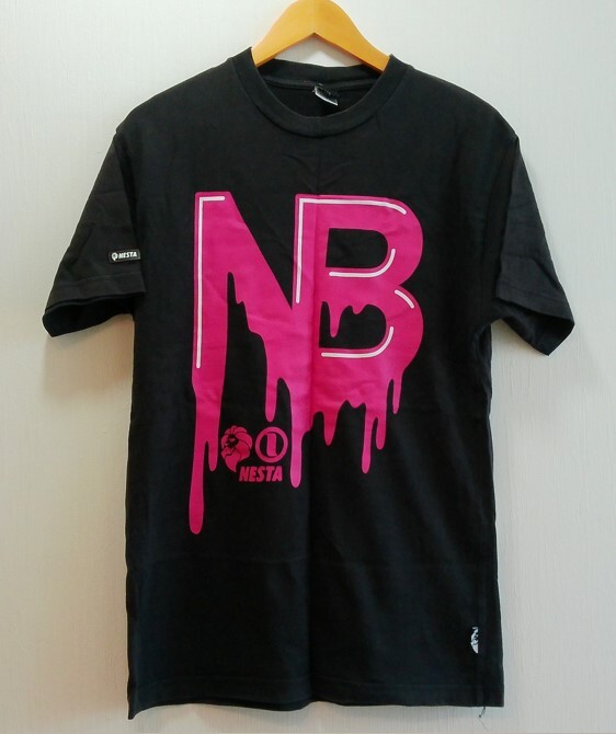 NESTA Tシャツ 半袖 Mサイズ ブラック ロゴT j a201h0725拍卖
