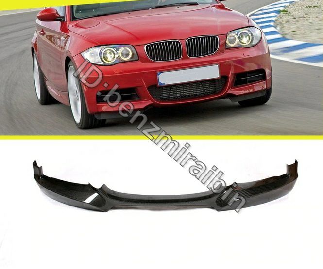 カーボン柄です フロント バンパー リップ スポイラー bmw 1 シリーズ E82 E88 Mスポーツ m テック クーペ コンバーチブル 2008 から 2013 拍卖