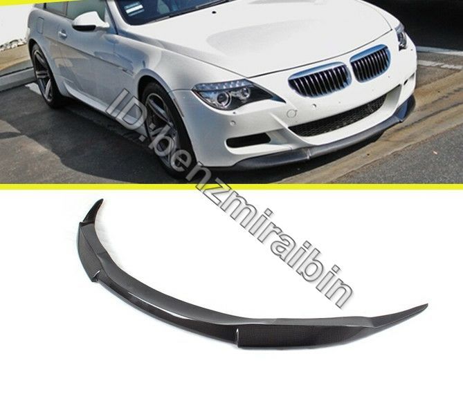 カーボン柄です フロント バンパー リップ スポイラー スプリッター bmw 6 シリーズ E64 M6 バンパー 2004-2010拍卖