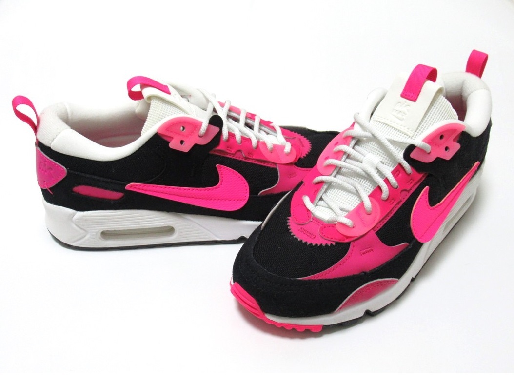 NIKE W AIR MAX 90 FUTURA ブラック ピンク 24.5cm ナイキ ウィメンズ エアマックス フューチュラ DV7190-101拍卖
