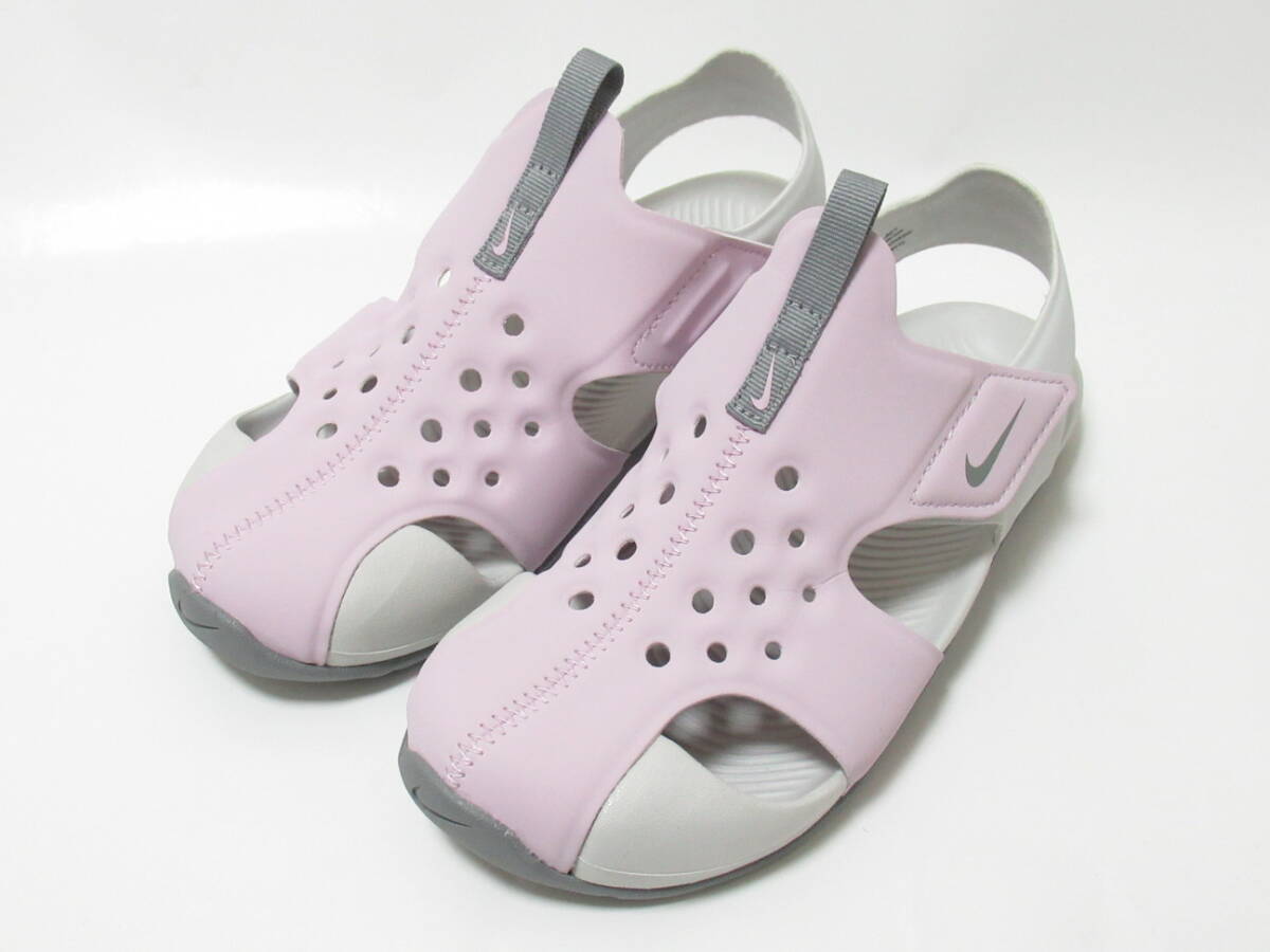 NIKE SUNREY PROTECT 2 PS ピンク グレー 20cm ナイキ サンレイ プロテクト サンダル 水陸両用 アイスライラック 943826-501拍卖